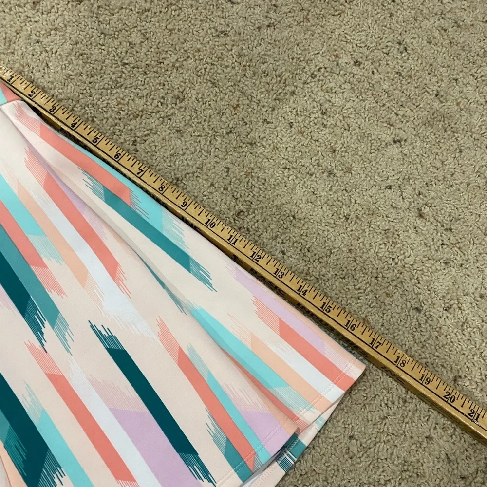 Decree Pastel Aztec Skater Skirt M Stretch Flare Festival - Picture 3 of 5